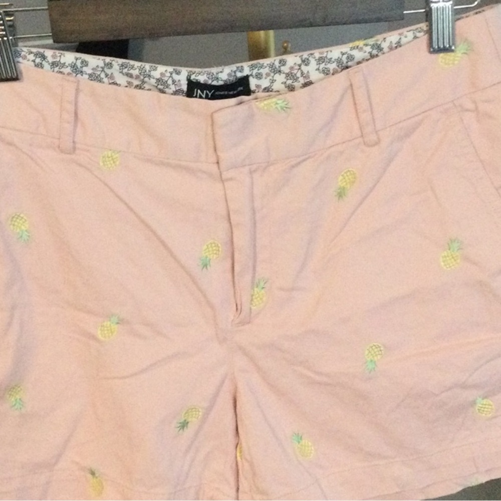 Pink Pineapple Embroidered Women's Shorts